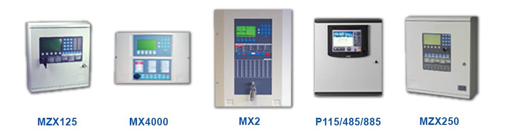 Range of fire alarm control panels