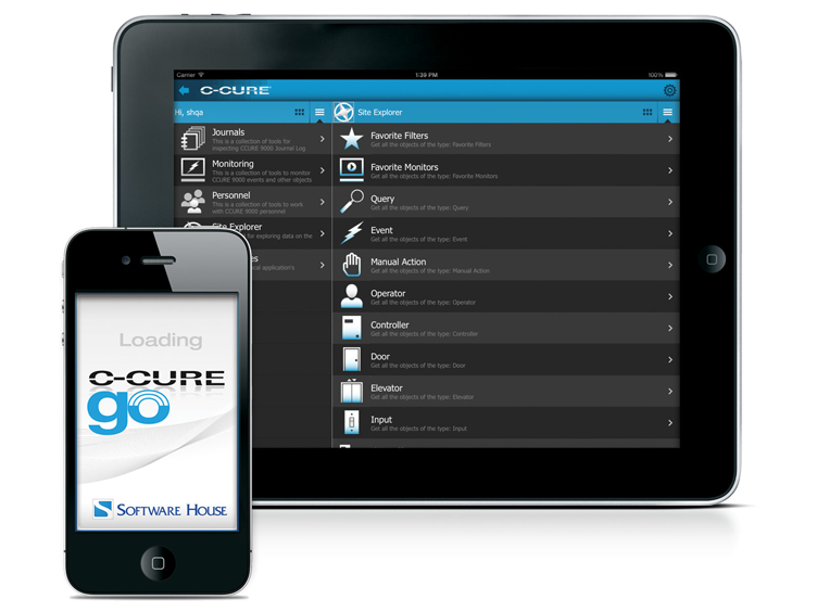 Display of Access control software from Software House